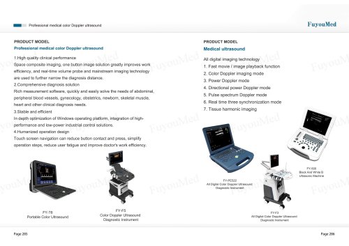 Professional medical color Doppler ultrasound