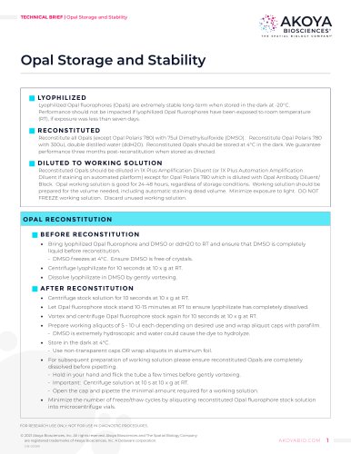 Opal Storage and Stability