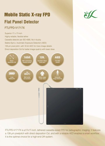 Fatali Medical Flat Panel Detector FTLFPD-V1717X
