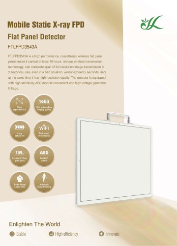 Fatali Medical Wireless Flat Panel Detector FTLFPD3543A
