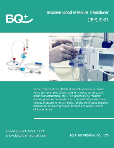 BQ Invasive blood pressure transducer BQ2020