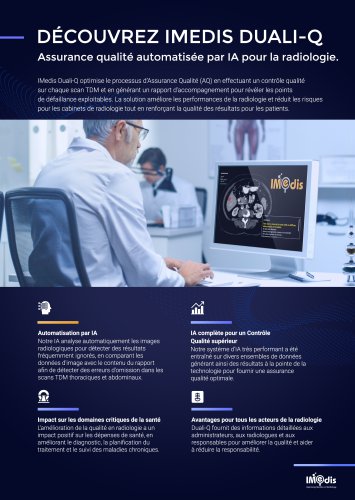 IMedis -Assurance qualite automatisee par IA pour la radiologue