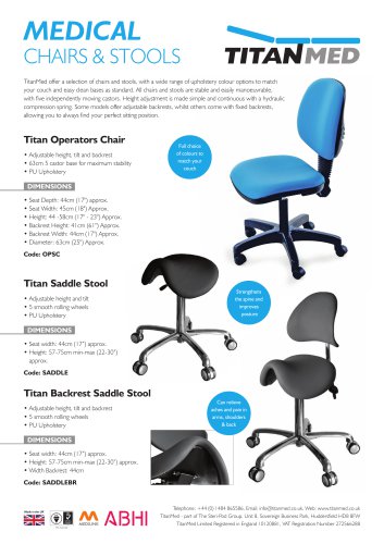 MEDICAL CHAIRS & STOOLS