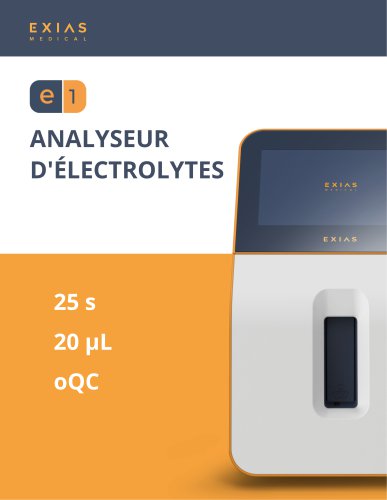 EXIAS e|1 Analyzer_FR