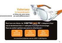 Brochure lunettes de protection à la vue Varionet Safety RX - 5