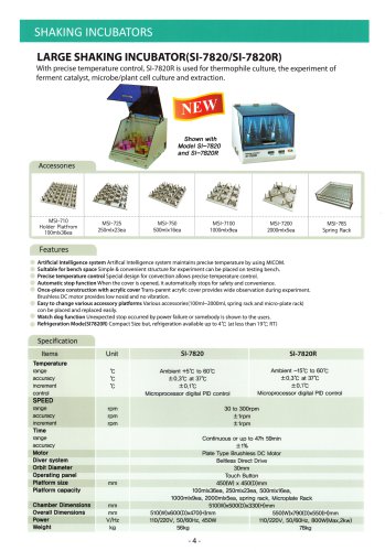 Shaking Incubator Model SI-7820