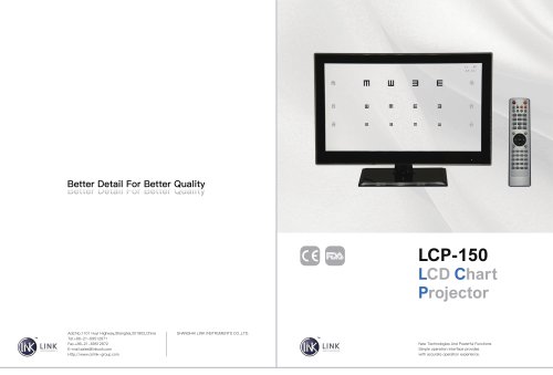 LCD Chart Projector LCP-150