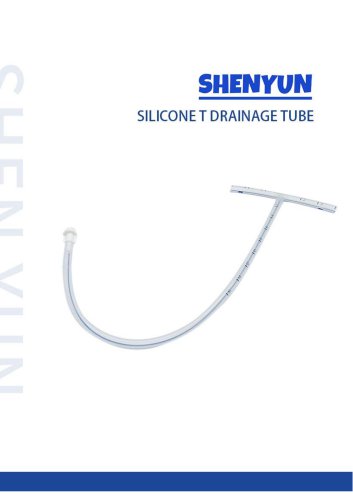 SILICONE T DRAINAGE TUBE SY-03