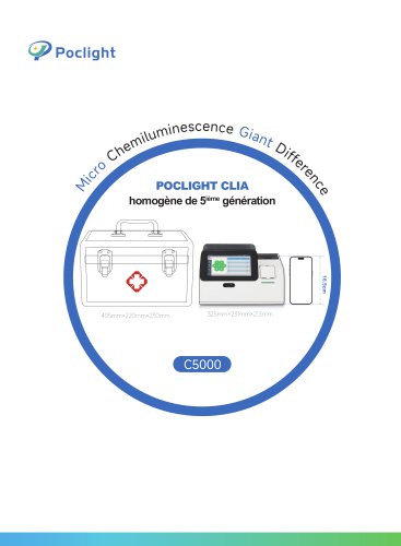 Analyseur et kits de test C5000 Dry Micro POCT CLIA
