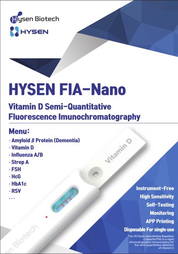 Vitamin D Semi-Quantitative FIA test(Fluorescence Immunochromatography)