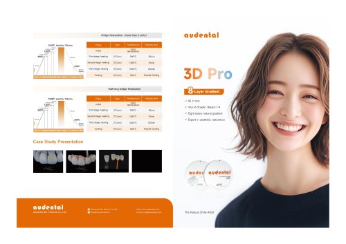 Audental 3D Pro Zirconia Block Catalog