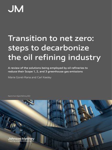 Transition to net zero: steps to decarbonize the oil refining industry