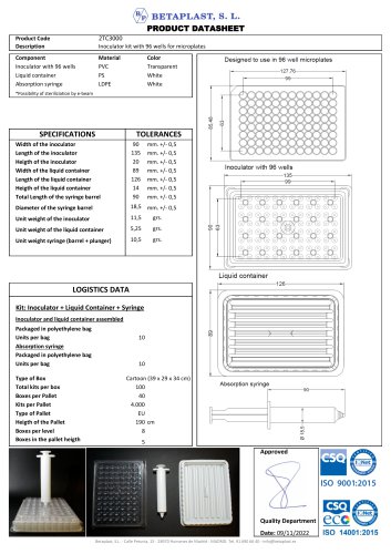 2TC3000 Datasheet Inoculator