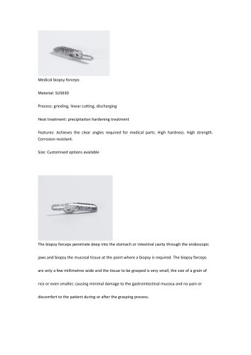 Endoscopic biopsy forceps