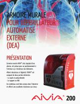 ARMOIRE MURALE POUR DÉFIBRILLATEUR AUTOMATISÉ EXTERNE (DEA) - 1