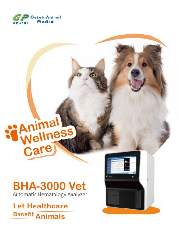 Veterinary 3-part Hematology Analyzer BHA-3000 Vet