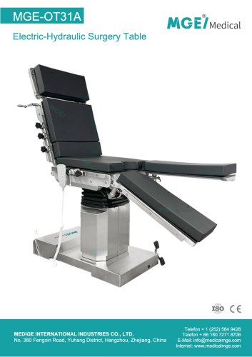 Electric-Hydraulic Surgery Table OT31A - CE & ISO Certified