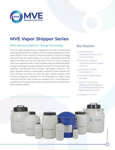 MVE Vapor Shipper Series