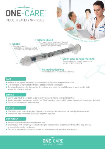 Insulin Safety Syringes