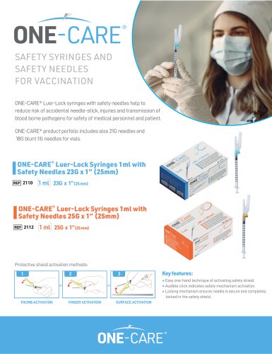 SAFETY SYRINGES AND SAFETY NEEDLES FOR VACCINATION