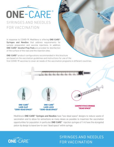 SYRINGES AND NEEDLES FOR VACCINATION
