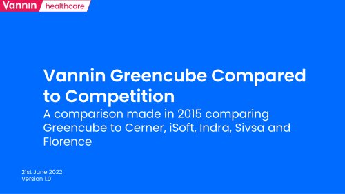 Greencube Compared to Competition