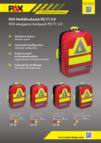 PAX emergency backpack P5/11 2.0