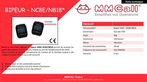 BIPEUR – NC8E/N818