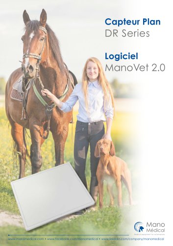 Capteur Plan DR Series Logiciel ManoVet 2.0