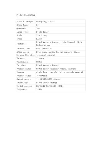 Chengji blood vessels removal LV-2