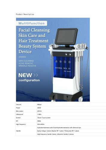 Chengji Hydra dermabrasion skincare SK-1