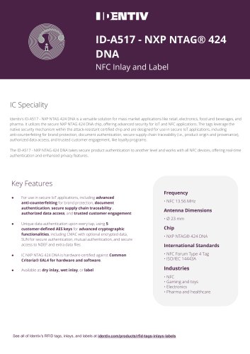 ID-A517 - NXP NTAG® 424  DNA