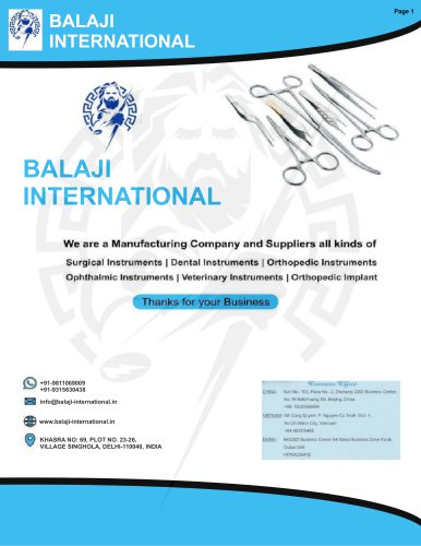 BALAJI INTERNATIONAL