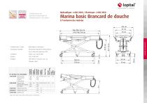 Marina deluxe & Marina basic Brancard de douche - 7