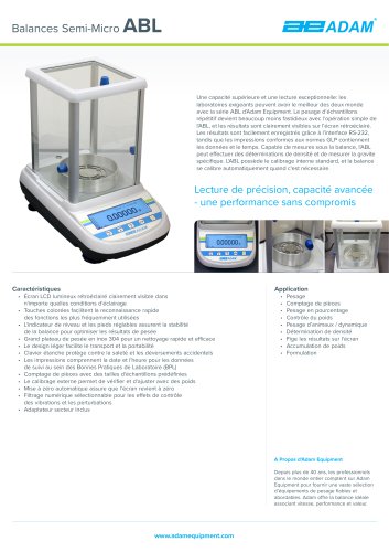 ABL Semi-Micro Balances