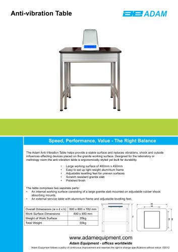 Anti-Vibration Table