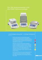 Balances analytiques PW et de précision PGW - 1