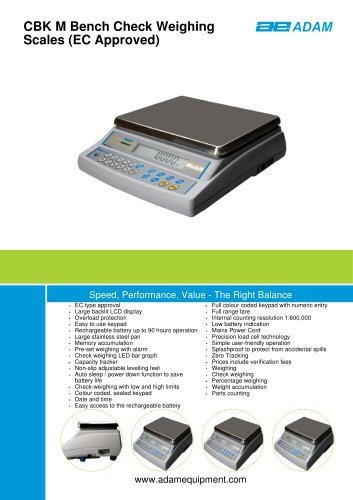 CBK M Bench Check Weighing Scales (EC Approved)