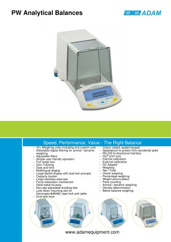 PW Analytical Balances