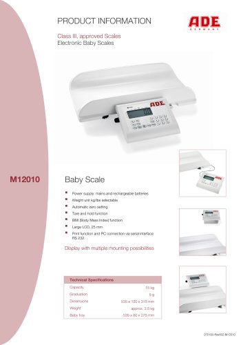 Electronic baby scale ADE