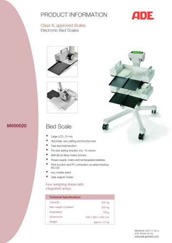 Electronic Bed Scale M600020