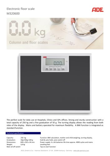 Electronic floor scale M320600