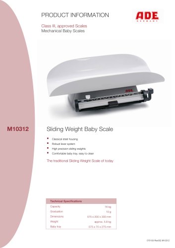 Sliding weight baby scale M102300