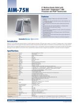 AIM-75H 8 inch Medical Tablet (Android) - Datasheet