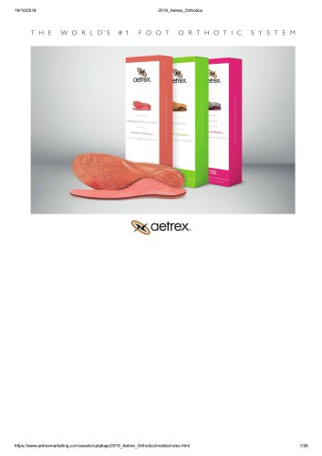 2019 Aetrex Orthotics