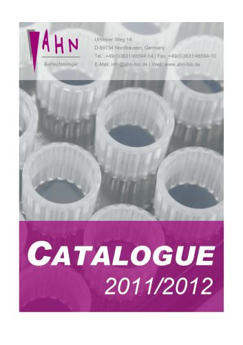 AHN Catalogue 2011/2012