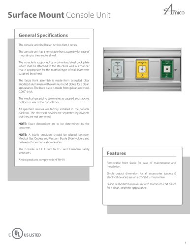 Surface Mount Console Unit