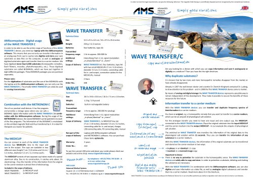 Wave Transfer and Wave Transfer C