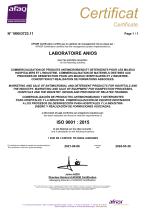 Laboratoires ANIOS ISO 9001 : 2021 - 1