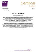 Laboratoires ANIOS ISO 9001 : 2021 ISO 14001:2015 - ISO 45001 : 2018/a - 2